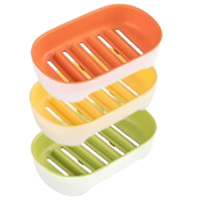 茶花肥皂盒香皂架肥皂盒子便携式迈乐250009(随机颜色)