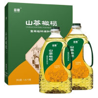 宫粮橄榄油冷榨成油无添加剂山茶橄榄调和油全家福1.8L*2瓶