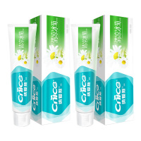 纳爱斯牙膏去除牙渍清新口腔口气三重呵护清凉冰菊香型120g*2支