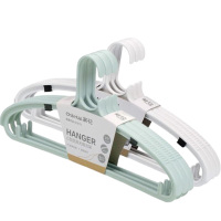 茶花衣架加宽加厚宽肩无痕晾衣架防滑101004(随机颜色)