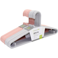 茶花衣架宽肩衣架无痕衣架居家衣柜衣撑衣服0701(随机颜色)