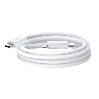 W&P充电线1.2米小冰线低温快充智能控温3C认证冰透白BXG05