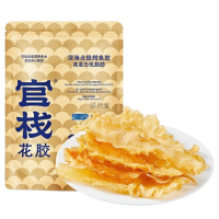 官栈深海鳕鱼胶3A高蛋白低脂肪爽滑软糯胶多肉厚60g(包装随机)