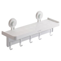 茶花置物架免打孔毛巾浴室置物架厕所挂件强力无痕255009