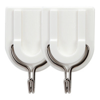 茶花挂钩贴墙上免打孔门后厨房墙壁单个小钩子粘钩2909