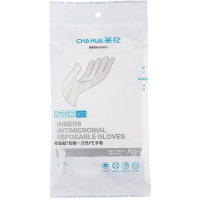 茶花手套80欧铂兹一次性PE抗菌手套食品级防油防污312001