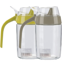 茶花油壶S耐热玻璃防尘防漏酱油瓶A60002(随机颜色)