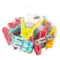 茶花衣夹塑料强力防风家用晒衣夹裤夹子J07002(随机颜色)