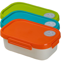 茶花便当盒1100ml分格可微波炉加热双层便当盒031003(随机颜色)