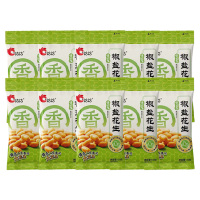 洽洽花生下酒花生米椒盐味鲜香酥脆山东鲁花大花生130g*10袋