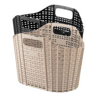 茶花洗衣篮可折叠大容量省空间承重强镂空透气160001(随机颜色)