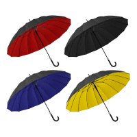 美度雨伞68.5cm*16k自动防风弯勾双人M1617(颜色随机)