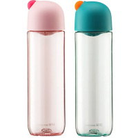 茶花水杯540ml小圆球便携提绳随手杯随行杯050043(随机颜色)