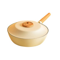 三禾炒锅26cm手少油烟平底锅柄可拆卸多功能不沾煎炒锅LJ26T8