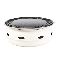 尚烤佳烧烤炉煎烤炉无烟木炭烤肉炉围炉磨砂白SKJ-400