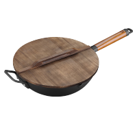 三禾炒锅30cm锅身轻便0涂层防锈不粘新不锈轻铁锅CTN3005