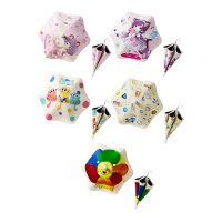 美度雨伞58.5cm*6K长柄圆角大号儿童滑轮M6013(颜色随机)