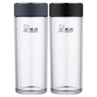 希诺塑料杯300ml轻便耐用磨砂材质XN-8086(颜色随机)