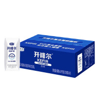 君乐宝常温酸奶开啡尔添加蔗糖非高钙全脂200g*24盒