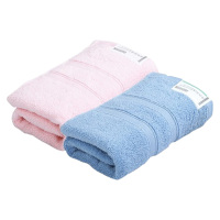 洁丽雅浴巾吸水速干加厚柔软亲肤透气素然春浅W1216两条装