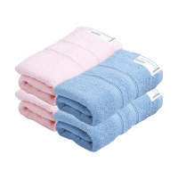 洁丽雅毛巾吸水速干加厚柔软亲肤透气素然春浅W1214四条装(随机颜色)