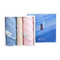 洁丽雅毛巾面巾鲁道夫抗菌吸水速干加厚柔软素然春浅(4)(随机颜色)