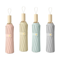 美度雨伞55cm*16k折叠防晒三折加固M3318(颜色随机)