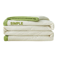 洁丽雅夏被180*220cm大豆纤维可机空调被子洗柠檬青CP2262