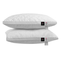 洁丽雅枕芯纤维枕深度睡眠抗菌颈椎枕柔软回弹两只装CP364