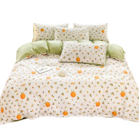 洁丽雅四件套透气舒适柔暖细腻抗菌亲肤床上用品橘子CP1582