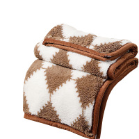 洁丽雅盖毯三件套舒适保形有弹性棋盘格伴行JLY-YHQ125