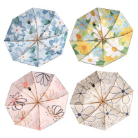 美度雨伞56cm*8K三折钛银双层防晒礼盒装M3111(颜色随机)