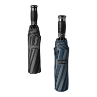 美度雨伞63.5cm*10K三折自动皮纹柄三人M3392(颜色随机)