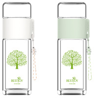 富光玻璃杯248ml拾喜清枫BEST06-3005(颜色随机)