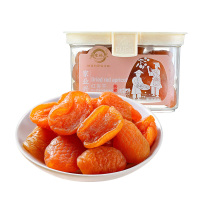 天生好果红杏干低温烘焙解馋即食休闲零食翻盖方罐200克