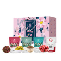 天生好果每日花果茶礼盒4袋装菊花大麦红枣红玫瑰遇见460款