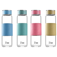 希诺玻璃杯420ml单层莲花滤网XN-7550(颜色随机)