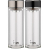 希诺玻璃杯290ml单层莲花滤网XN-1050(颜色随机)