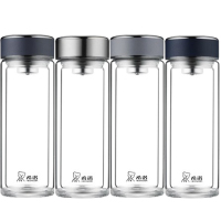 希诺玻璃杯395ml单层莲花滤网XN-6651(颜色随机)