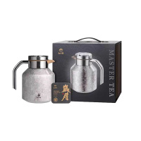 白大师福鼎白茶传家壶礼盒钛壶1.79L寿眉小方片紧压茶300g