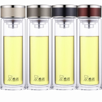 希诺玻璃杯365ml时尚便携密封防漏XN-7069(颜色随机)