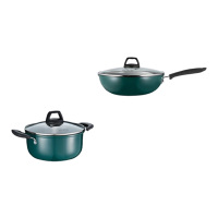 炊大皇锅具二件套30cm炒锅22cm汤锅翠釜系列BG02TZ