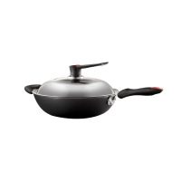 炊大皇炒锅32m耐磨耐用久用不易穿孔厚底薄壁可立锅盖C32D2