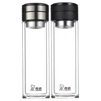 希诺玻璃杯360ml时尚便携密封防漏XN-7096(颜色随机)