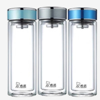 希诺玻璃杯360ml时尚便携密封防漏XN-6562(颜色随机)