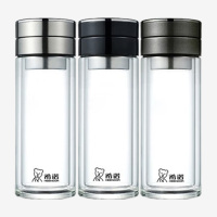 希诺玻璃杯290ml时尚便携密封防漏XN-7100(颜色随机)