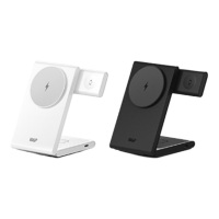 W&P无线充电器智能控温便携三合一磁吸折叠M15(颜色随机)