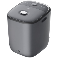 美的足浴盆杀菌加热电动按摩泡小腿可拆洗按摩盘高升桶雅致灰ZL2