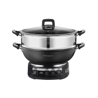 荣事达电炒锅4L炖蒸煮多用途不粘锅电火锅单笼RS-FT32