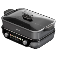 摩动电火锅8L分体双旋钮双区控温鸳鸯锅陶瓷油内胆MD-FT05Y